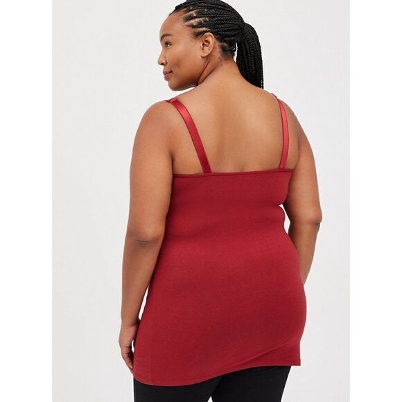 TORRID PREGNANCY MATERNITY  NURSING FOXY WINE PLUS SIZE 0X - Picture 4 of 5